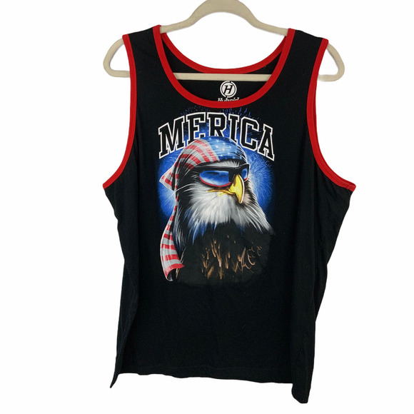 Hybrid Other - Hybrid "Merica" Bald Eagle graphic tank Size 2XL